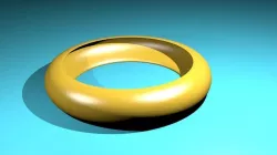 Good looking gold ring Low-poly  3D model