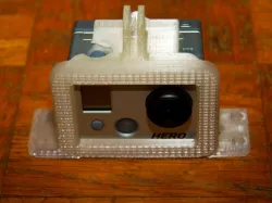 GoPro Hero 2 naked dual mounting clip with baseplate