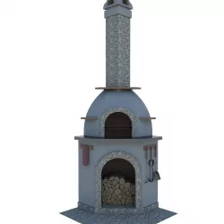 grill oven Low-poly  3D model