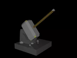 Hammer Replica Low-poly  3D model