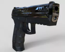 Heckler And Koch P30L PISTOL GUN 3D model