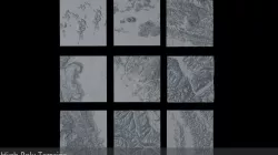 High Poly Untextured Terrain Package 3D model