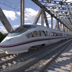 High-speed Electric Train Siemens Velaro AVE Renfe Spain  3D model