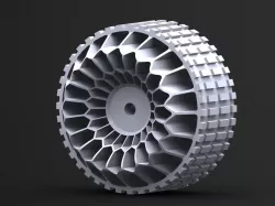 Honeycomb wheel, high impact