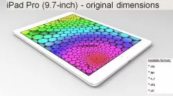 iPad Pro - original dimensions 3D model