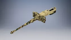Kampfwagenkanone 88 mm KwK 36 L56 3D model