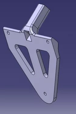 Kawasaki Ninja 650R 2012-2014 Undertail Plate Mount 3D model