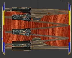 Korean instrument  Jang-gu 3D model