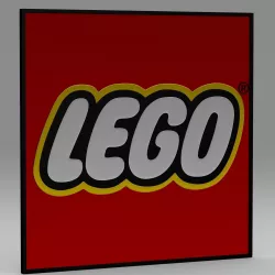 Lego logo 3D model