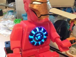 Light Up Lego Iron Man