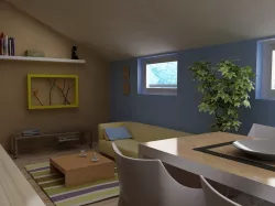 Loft flat 3D model