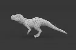 Low Poly Dinosaurs Trex Rex Reptile Dino Low-poly  3D model