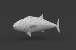 Low Poly Fish Low-poly  3D model