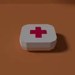 Low Poly Health Box Low-poly  3D model
