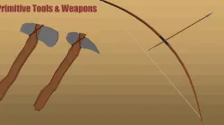 Low-Poly Primitive tools and weapons Low-poly  3D model