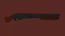 Low-Poly Sawed Off Shotgun Low-poly  3D model