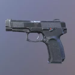 Lowpoly MP-443 Grach Yarygin Pistol Low-poly  3D model