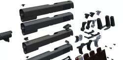 m1911 a1 all parts package 3D model