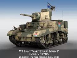 M3 Light Tank Honey - 37780 3D model
