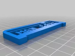 MAN CAVE Text Plate