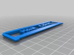 MAN CAVE Text Plate