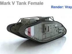 Mark V Tank Female 3D model
