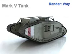 Mark V Tank Male 3D model
