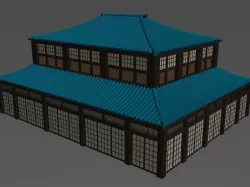 Martial Arts Dojo 3D model