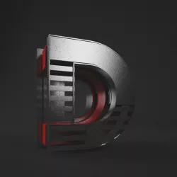 Meed Abstract Alphabets   3D model