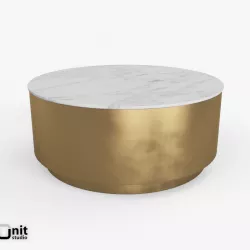 Metal Drum Coffee Table by West Elm 3D model