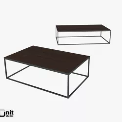 Metal Parquet Coffee Table by Restoration Hardware 3D model