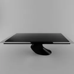 Modern Glass Dining Table 3D model