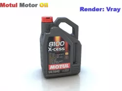 Motul motor oil 3D model