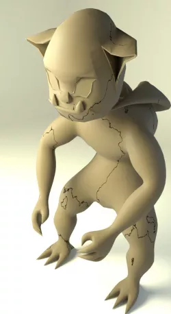 Nice gargoyle Low-poly  3D model