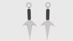 Ninja Kunai Dagger Low-poly  3D model