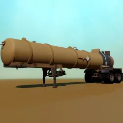 Old Pump Trailer 3D model