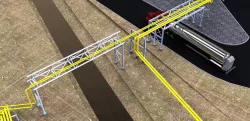 pipe bridge and beam bride