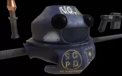 Police robot drone NO 0 Low-poly  3D model