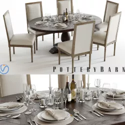 Pottery Barn Lorraine and Miller 3D model