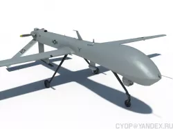  Predator mq-1  3d Lowpoly UAV Drone model  Low-poly  3D model