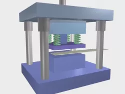 Press die animation content Chapter 2  For education  Low-poly  3D model