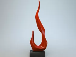 Sculpture Flame 3D model