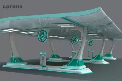 Solar charger 3D model