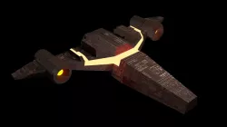 Spaceship-Low poly Low-poly  3D model