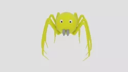 Sphere Spider Low-poly  3D model