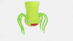 Spider Alien X Low-poly  3D model