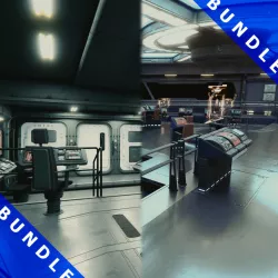 Starship Command Deck Collection 3D model