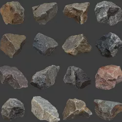 Stones Pack Volume 2 Low-poly  3D model