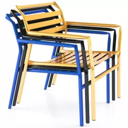 Straw Armchair Lounge 3D model