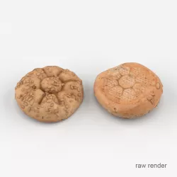 Sunflower Breadroll 3D model